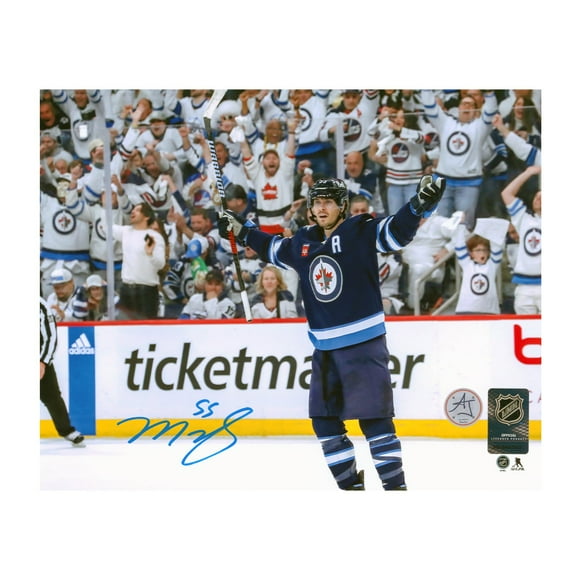 Mark Scheifele Signed Winnipeg Jets Playoff Whiteout 8x10 Photo