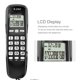 thumbnail image 2 of Mini Teléfono Fijo de Pared con Identificación de Llamadas Entrantes y Pantalla LCD, Teléfono Fijo con Contestador Automático Adecuado para Hogar, Oficina, Hotel (Negro) Ecomeon no, 2 of 4