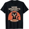 thumbnail image 1 of More Spaghetti Less Upsetti Funny Cat Saying Camiseta, 1 of 2