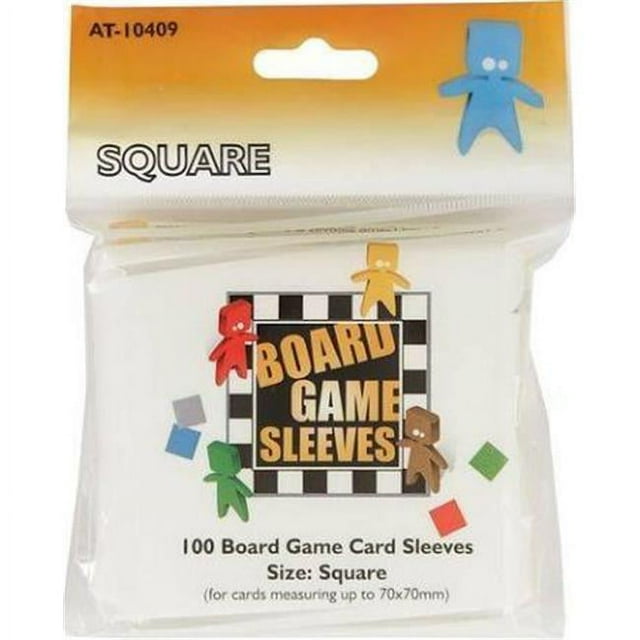 Arcane Tinmen ATM10409 Square Board Game Card Sleeves, Orange - 100 Count