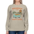 thumbnail image 2 of Autumn Scene Graphic Women's Sand Sweatshirt, 2 of 3