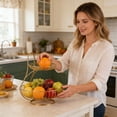 thumbnail image 4 of Sturdy Fruit Rack Countertop Organizer Kitchen Food Pantry Display Storage, 4 of 5