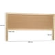 thumbnail image 2 of Cabecera Para Cama King Size Muebles GM Modelo Duela Pata Delgada Madera de Pino Color Natural Laca Transparente, 2 of 4