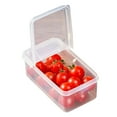 thumbnail image 5 of sunsanly 500/600ML Food Storage Box Transparent Two Compartments 90 Degree Opening Lid Stackable Fridge Organizer Picnic Vegetable Fruit Bins Salad Container, 5 of 8