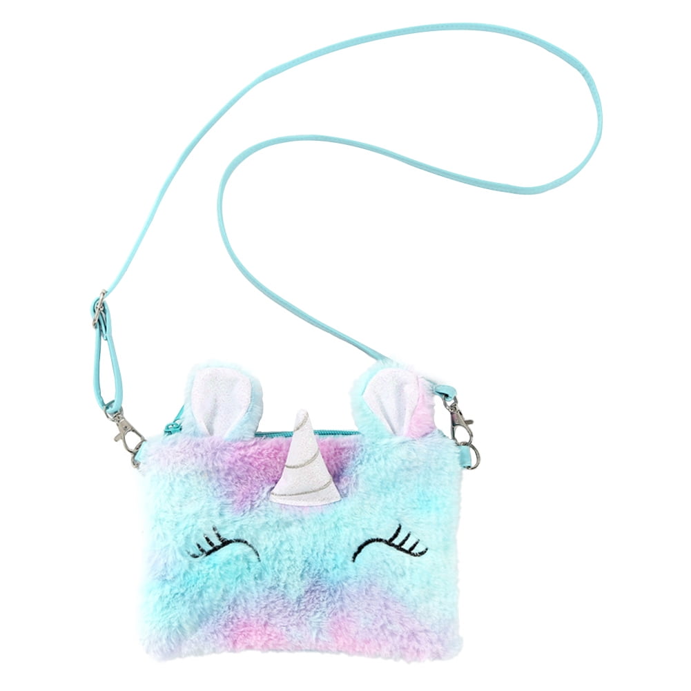 Ins Super Cute cartoon casual girl unicorn Shoulder bag Coin purse Handbag 
