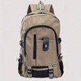 thumbnail image 5 of Men's Large Capacity Fashion Backpack Casual Retro Canvas Travel Rucksack Students Schoolbag, 5 of 5