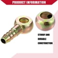 thumbnail image 5 of 4 Pcs Banjo Bolt Hose Barb Fitting Brake Fuel Line Fitting Adapter for Car Motorcycle10mm ID 10mm OD, 5 of 6