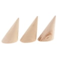 thumbnail image 3 of KLKCMS 9pcs Unpainted Cone Wedding Band Jewelry Display Stand Holder DIY Craft, 3 of 8