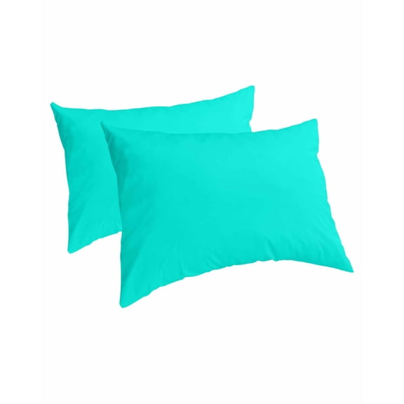 Aqua Grunge Street Style Painting Brush Print Ombre Design Illustration Pillow Covers King Size 2 Pack, Soft Bed Throw Pillowcases Breathable Long Lumbar Body Pillow Sham Cover for Bed Sofa 20''x36''