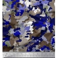 thumbnail image 1 of Soimoi Cotton Cambric Fabric Two Tone With White Camouflage Decor Fabric Printed Yard 56 Inch Wide, 1 of 1
