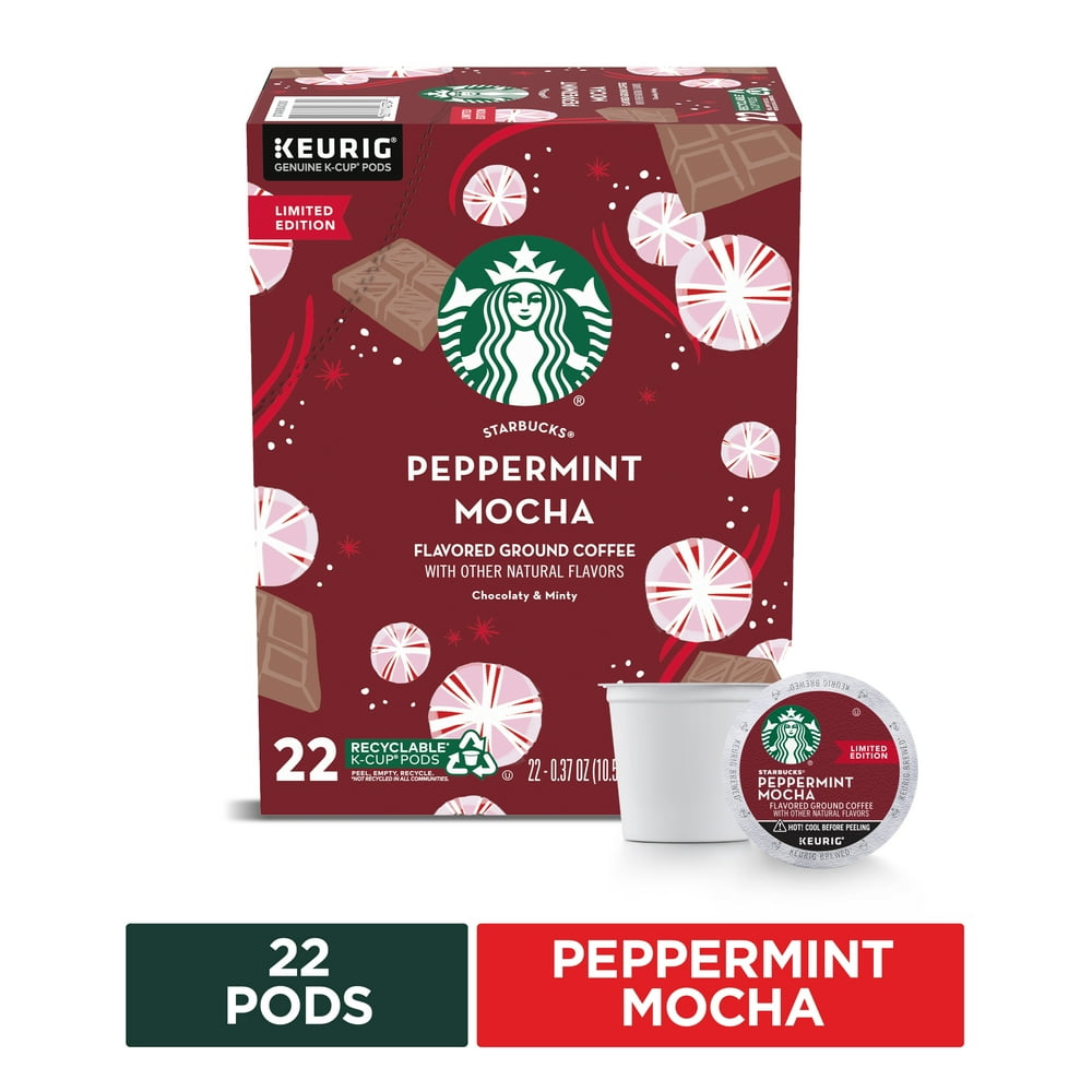 Starbucks Flavored KCup Coffee Pods — Peppermint Mocha for Keurig