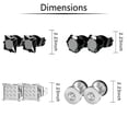 thumbnail image 2 of Pendientes ONESING de acero inoxidable, 15 pares, para hombre y mujer, 2 of 7