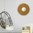 thumbnail image 3 of Woven Wall Hanging Mirror, Straw Weaving Wall Mirror, Round Straw Weaving Hanging Rattan Wall Mirror, HD Imaging Wall Mirror, Perfect Decoration for Bedroom, Living Room, Bathroom, Kitchen, 3 of 7