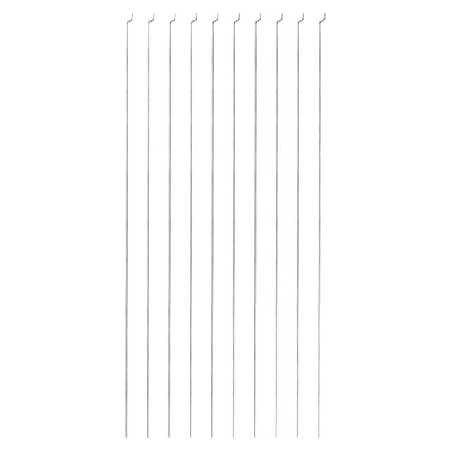 Uxcell 10 piezas 1.2x400mm (15.75 pulgadas) varillas de acero Z de tracción/empuje piezas para reemplazo de modelos de coche RC, barco, avión, helicóptero, plateado