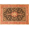 thumbnail image 1 of Ahgly Company Indoor Rectangle Medallion Orange Traditional Area Rugs, 5' x 7', 1 of 1