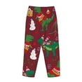 thumbnail image 5 of Disketp Print Women'S Comfy Pajama Pants Casual Drawstring Palazzo Lounge Wide Leg Pants, 5 of 9