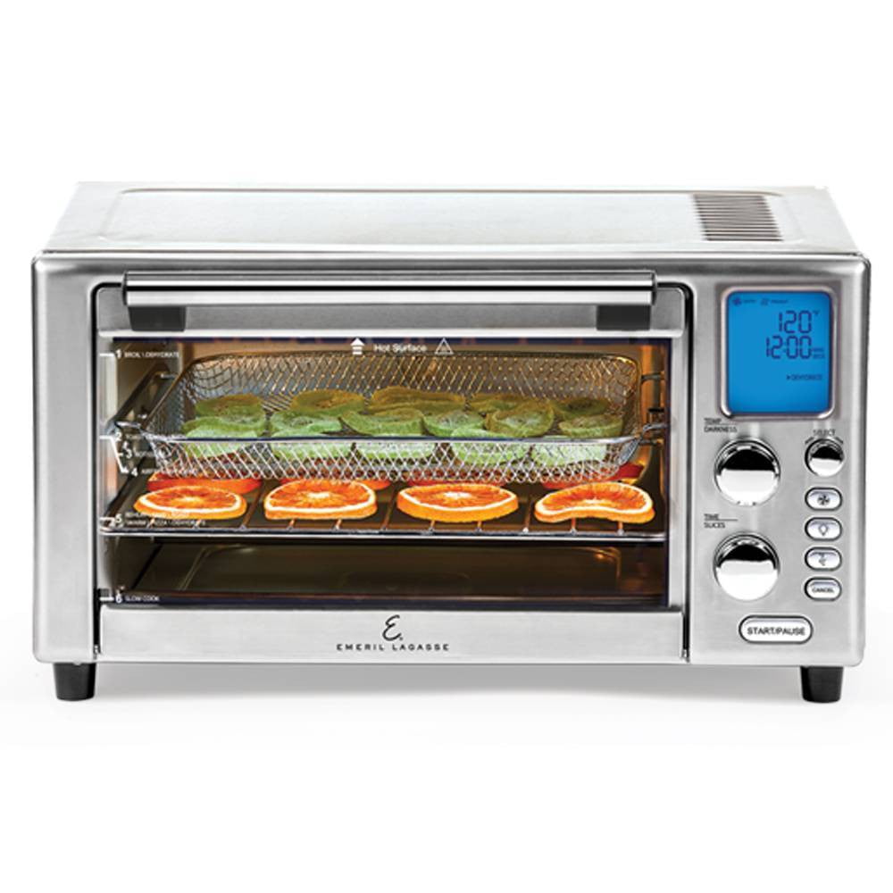 Emeril Lagasse Air Fry Toaster Oven Brushed Stainless Steel