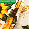 thumbnail image 4 of Polyester Oval 54 x 72 Inch Waterproof Resuable Washable Resistant Durable Table Cloth -Sunflower French Country Rustic Floral Table Cover for Spring/Summer/Fall Decoration Use, 4 of 4