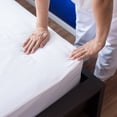 thumbnail image 7 of Arkwright Fitted Bed Sheets (Pack of 6), 200 Thread Count., Cotton Poly Blend, White with Color Coded Hem, King Bed Size, 7 of 7