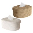 thumbnail image 1 of Caja de pañuelos faciales de papel tejido de cuerda de algodón Caja de artículos diversos Elegante, 1 of 2