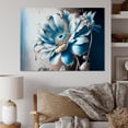 thumbnail image 2 of Designart Ice Blue Daisy I Canvas Wall Art, 2 of 5