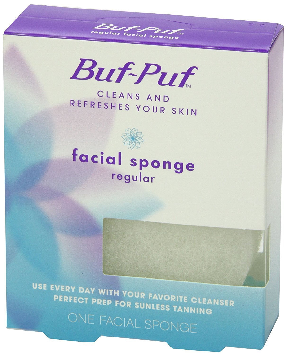 Buf-Puf Facial Sponge Cleans & Refreshes Deep Skin Exfoliation 1ct, 6-Pack