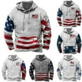 thumbnail image 3 of HCURIBAD Fleece Jacket Men, Men's Fall Flag Print Long Sleeve Hooded Sweatshirt American Flag Shirt Hoodies for Men Graphic Hoodie, 1x Menswear F 2XL, 3 of 3