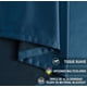 thumbnail image 3 of Cortinas Blackout Para Recamara Sala Elegantes 270X215Cm 2 Paneles Aislamiento Térmico y Reducción De Ruido Tela Impermeable Modelo Azul Oscuro, 3 of 4