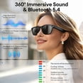 thumbnail image 5 of AI Smart Glasses, HD Camera Glasses, Built-in AI Voice Assistant, Real-time Translation, Outdoor Photography, Open Audio, Transparent Style | Unisex Smart AI Glasses with Photography,, 5 of 9