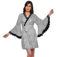 thumbnail image 1 of Moomaya Peignoir en Coton pour Femmes Robe de Chambre Imprimée Courte Peignoir de Douche Nuptiale, 1 of 6