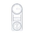 thumbnail image 2 of Multifunctional Geometric Multifunctional Student Math Ruler Transparent Plastic | Pack Of 1, 2 of 4