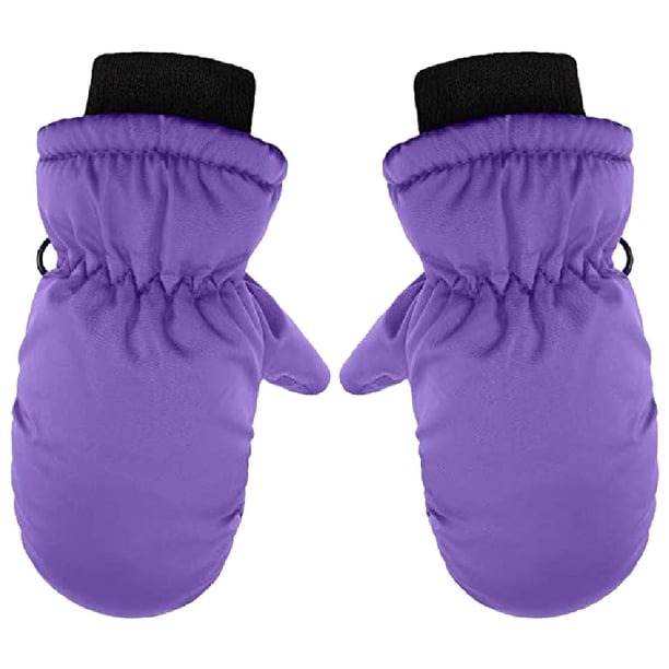 Niños Bebés Niños Niñas Invierno Cálidos Impermeables Para exteriores Guantes de esquí Guantes con dedos completos para niños
