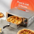 thumbnail image 5 of Pizza Oven Countertop, 1500W, 662°F Max Temp with Alert Timer, 12 Inch Multipurpose Pizza Maker for Restaurant, Home, Party, 5 of 5