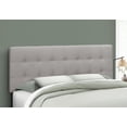 thumbnail image 1 of Monarch Specialties Bed, Headboard Only, Queen Size, Bedroom, Upholstered, Linen Look, Grey, Transitional, 1 of 3