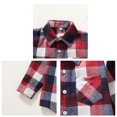 thumbnail image 4 of Tiny Cutey Kids Little Boys Girls Baby Long Sleeve Button Down Plaid Flannel Shirt Top Clothes for 18-24 Months, 4 of 7