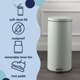 thumbnail image 5 of happimess Oscar 8-Gallon Step-Open Trash Can with FREE Mini Trash Can, Pistachio Gelato, HPM1000C, 5 of 6