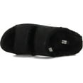 thumbnail image 4 of FitFlop Shuv Two-Bar Shearling-Lined Suede Slippers for Women - Leather Upper, Textile Lining, and Round-Toe Silhouette All Black 6 M (B)…, 4 of 4
