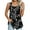 Black Carving, variant on Women's Summer Tank Tops Loose Fit Pleated Square Neck Sleeveless Blouse Tunic Tops
