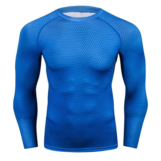 Guardurnaity Body Punky poroso cómodo corsé respetuoso con la piel medias de manga larga deporte correr escalada al aire libre elástico Whippy Camisetas Azul L azul> L Guardurnaity AP013529-10