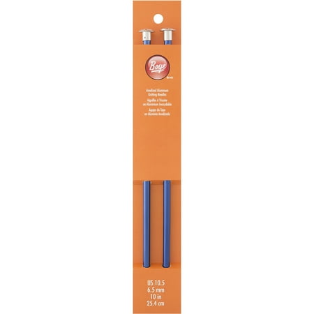 Single Point Aluminum Knitting Needles 10 -Size 10.5/6.5mm
