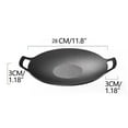thumbnail image 3 of Circular Cast Iron Grill Pan, Non-stick Teppanyaki Plate, Portable Outdoor Barbecue Stove, for Grilling Shrimp, Picnics, and Camping, Universal round Griddle, by FAJHHA, 3 of 8