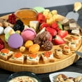 thumbnail image 2 of Royal Craft Wood Large Round Cheese Board Set – Bamboo Charcuterie Board with Knife Set & Party Board – Wooden Cheese Cutting Board and Serving Tray for Kitchen & Entertaining (13.5"), 2 of 8
