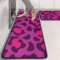 thumbnail image 2 of Kitchen Rugs Sets Of 2,Pink and Black Of Leopard Print Anti Fatigue Kitchen Mat Rugs Non Slip Washable,Decorative Kitchen Floor Mats for Kitchen,Sink,Laundry,17"x47"+17"x47", 2 of 5