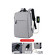 thumbnail image 5 of Mochila de gran capacidad para hombre, mochila de viaje de negocios con sentido Premium, bolso de ocio para tableta con puerto de carga USB, 5 of 5