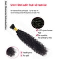 thumbnail image 4 of Ustar Bulk Hair for Micro Braiding Hair Weave 100 % Unprocessed Virgin Remy Brazilian Human Hair Bundles 100g Natural Color Weave Hair Jerry Curly Hair 20", 4 of 4