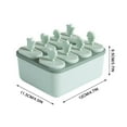 thumbnail image 2 of Blueek Reusable Popsicle Molds - Food Grade Silicone Ice Cream Maker for DIY Treats, Easy-Release with Drip-Guard Handles, 2 of 9