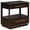 Smoked Peppercorn, variant on Durango 2-drawer Nightstand Bedside Table Taupe Oak
