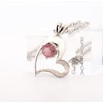 thumbnail image 3 of Natural Pink Tourmaline Sterling Silver Heart Necklace NT245, 3 of 9