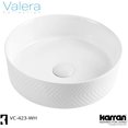 thumbnail image 5 of Karran Usa Vc-423 Valera 14-1/8" Circular Vitreous China Vessel Bathroom Sink - White, 5 of 5
