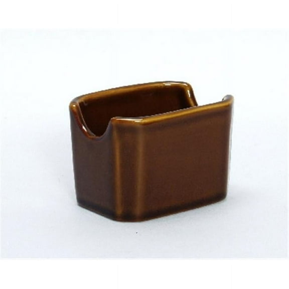 Tuxton China BAS-1003 10 oz.  Onion Soup Crock - Caramel - 1 Dozen
